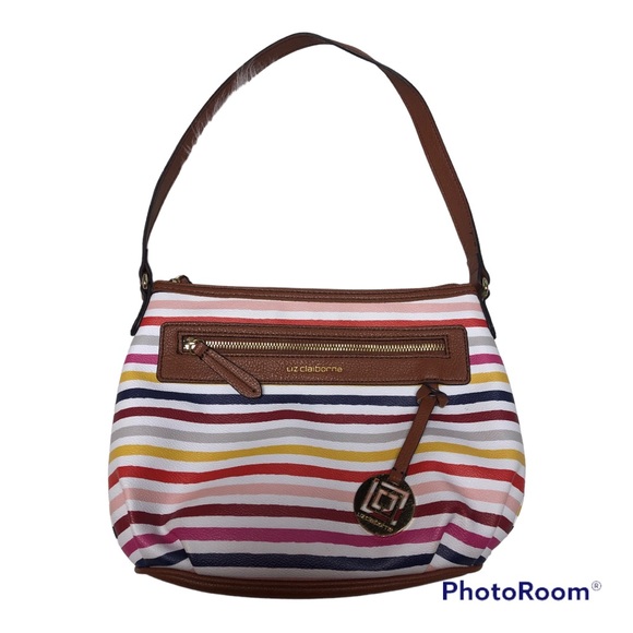 Liz Claiborne Handbags - LIZ CLAIBORNE STRIPED SHOULDER BAG